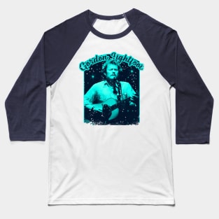 Gordon Lightfoot Vintage 70s Tour Style Baseball T-Shirt